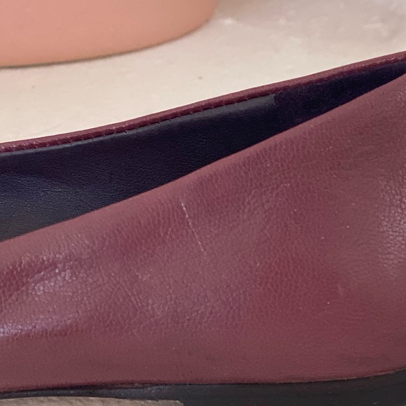 Tory Burch  Georgina Ballet Flats in Vintage Eggplant/Purple Moon. - Picture 6 of 11